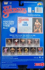 WWE Mattel Superstars LJN Series 3 The Rock Blue Card IN Hand Ready To Ship MOC