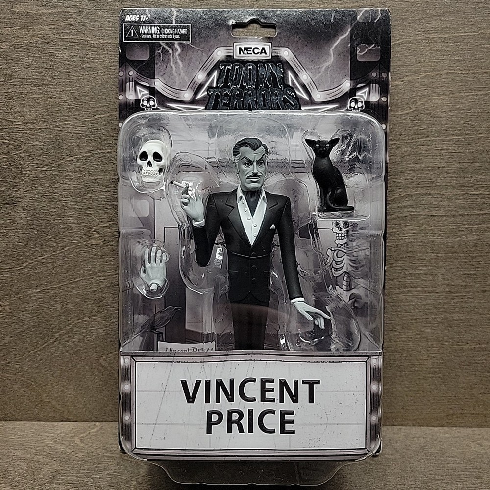 Vincent Price – Black and White – NECA Toony Terrors Action Figure Silver Screen