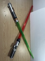 Star Wars Lightsabers Lot Of 2 Red Green 2019