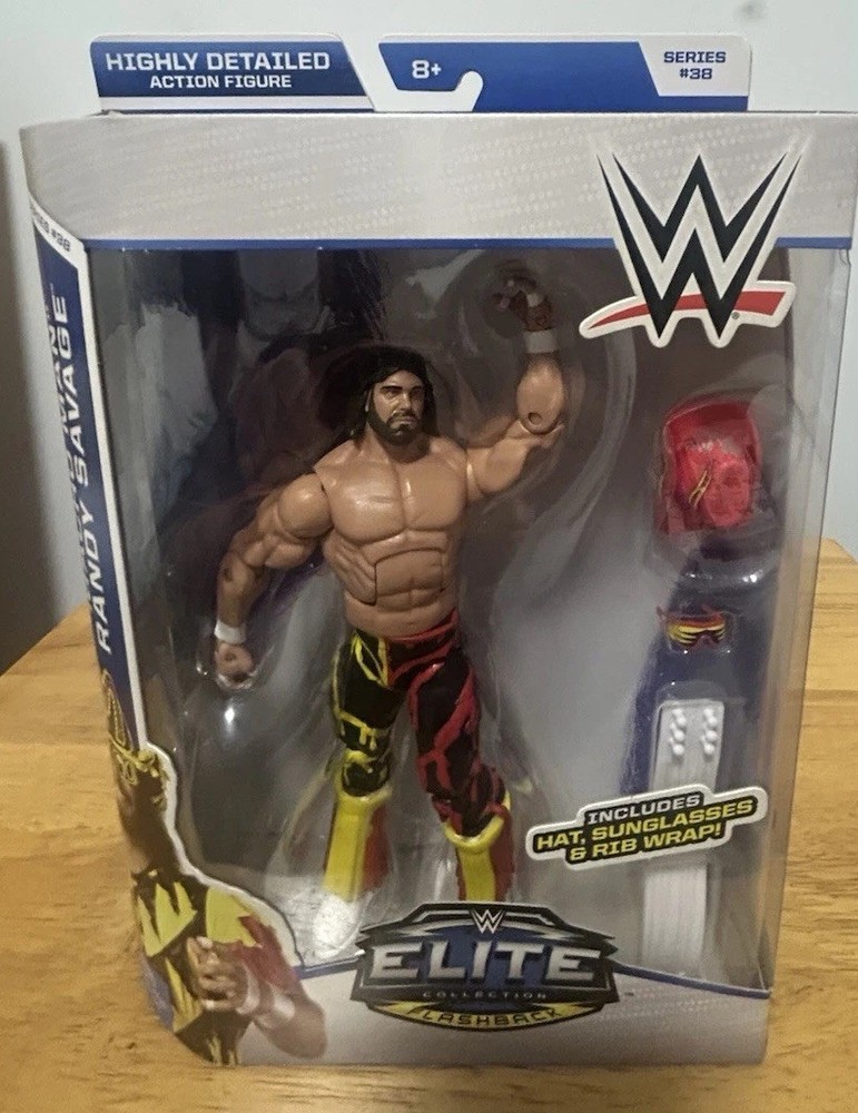 MACHO MAN RANDY SAVAGE WWE ELITE COLLECTION SERIES 38 FACTORY SEALED