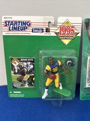 Starting Lineup 1995 JEROME BETTIS + 2000 ISAAC BRUCE St Louis Los Angeles Rams