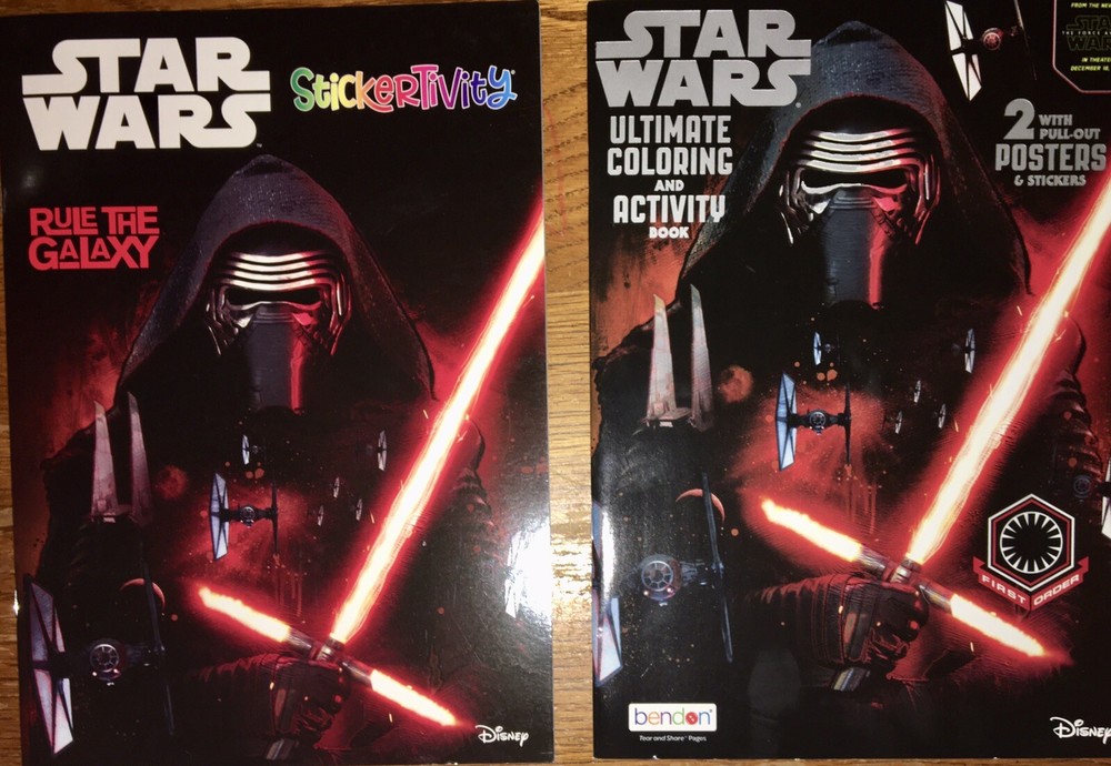 STAR WARS Rule the Galaxy Sticker Book & Coloring/Activity Book/Posters 2 Ct NEW