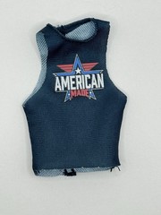 WWE Elite Series 122 – American Made Cut Off Shirt Only Fodder Mattel 1/12 Scale