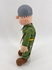 Beetle Bailey 1985 Vintage Doll 14in w Stand NWT Comic Strip Hero Gift U.S. Army