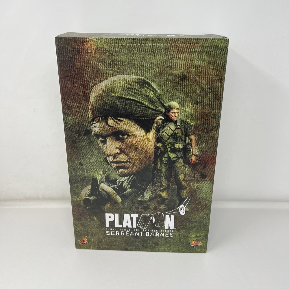 Hot Toys MMS141 Platoon 1/6 Scale Sergeant Bob Barnes Tom Berenger Figure Open