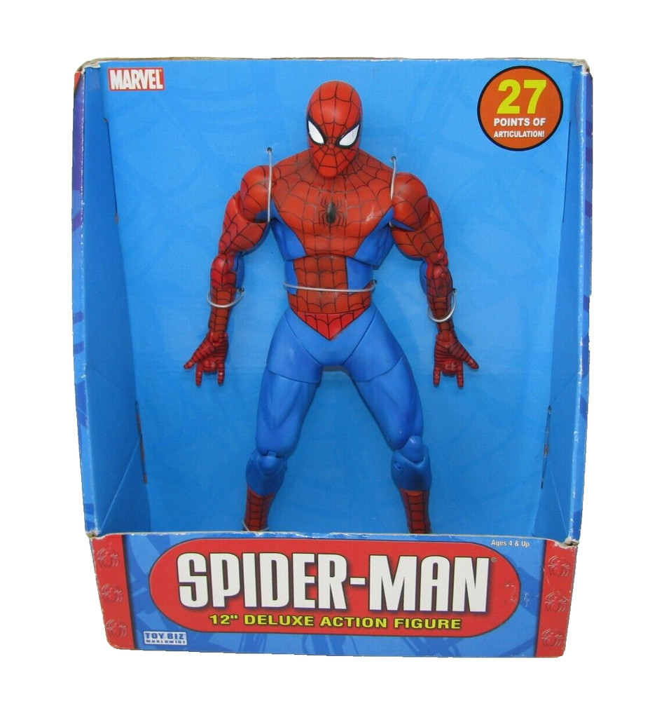 ToyBiz Marvel Spider-Man 12″ Deluxe Action Figure w/ 27 Points of Articulation