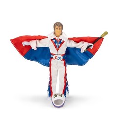 Evel Knievel Deluxe Silver High Jumper Stunt Cycle Extreme Jumps and Tricks