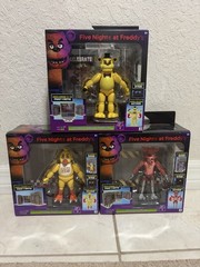 Jazwares Five Nights at Freddy’s FNAF Office Bundle Golden Freddy Chica Foxy New