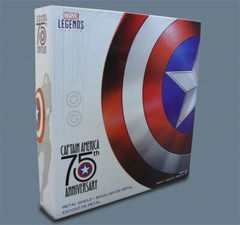 IN US ! 1:1 Marvel Legends Captain America 75th Anniversary Metal Shield Boxed