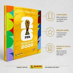 Panini Golden Album 2026 FIFA World Cup Hardcover Brazilian Edition
