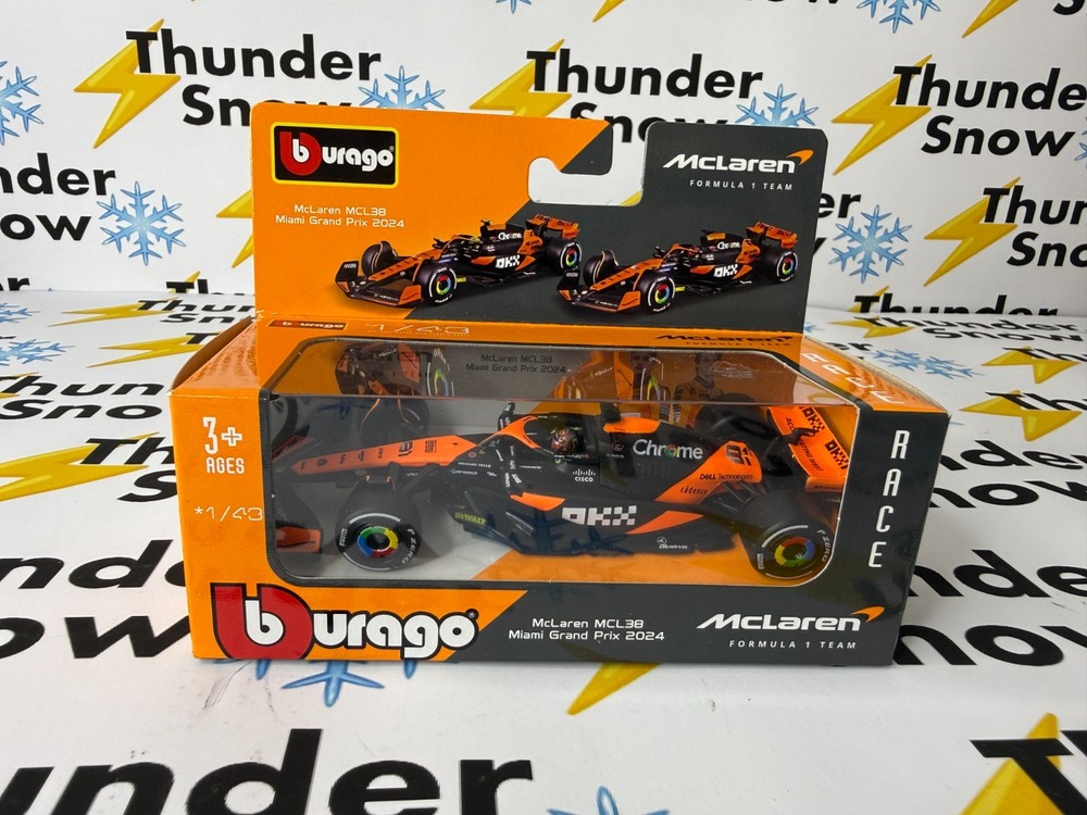 Oscar Piastri Formula One F1 McLaren MCL38 Racing Car