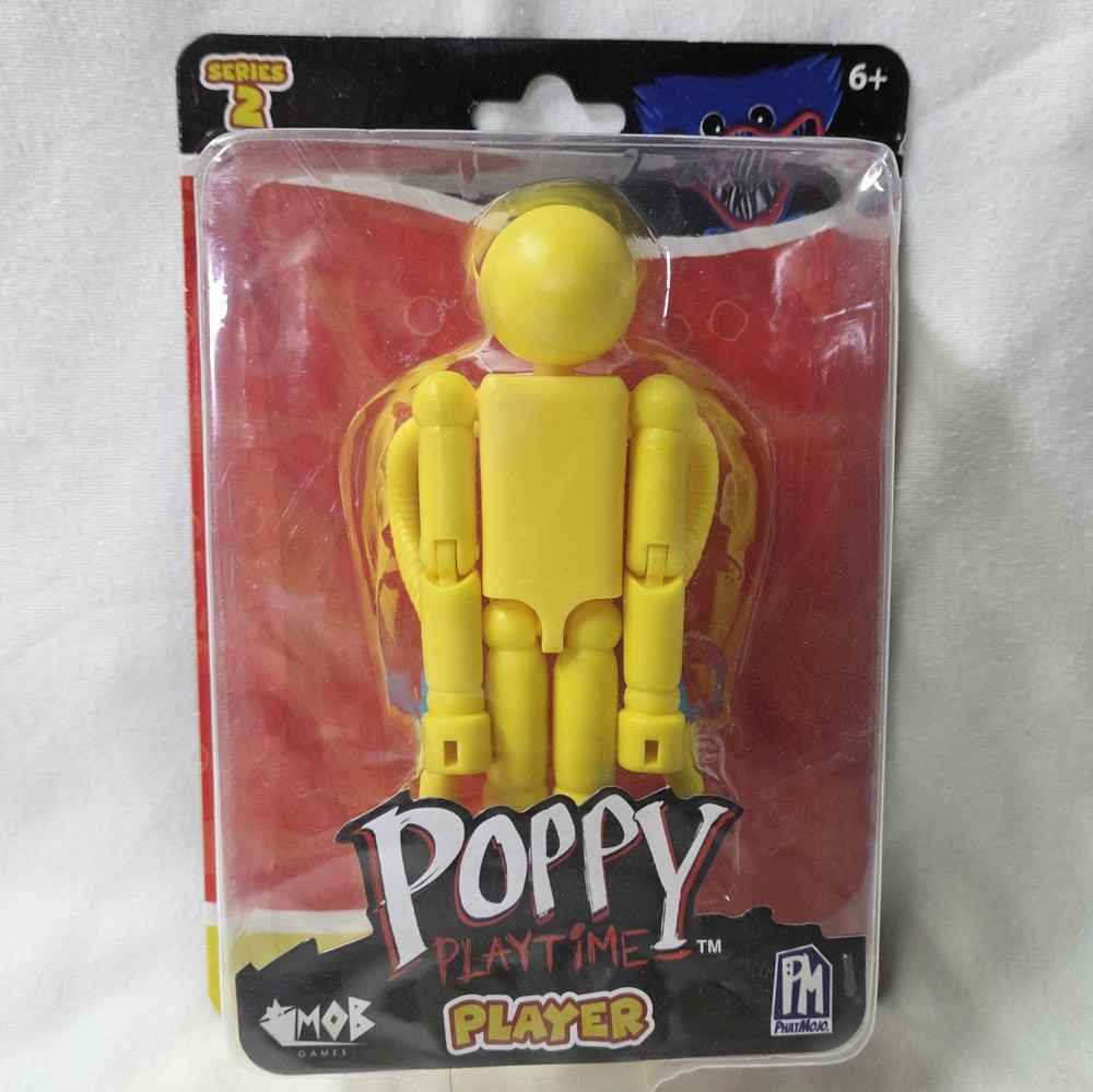 PhatMojo Poppy Playtime Player Action Figure Series 2 Yellow Boxed Rare HTF