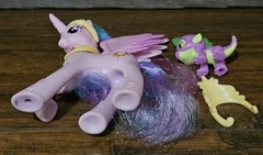 My Little Pony G4 MLP FIM Royal Castle Friends Spike Celestia Figure Set