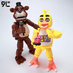9L3D Printed FNAF Freddy Fazbear’s Fantasy Warrior Action Figure