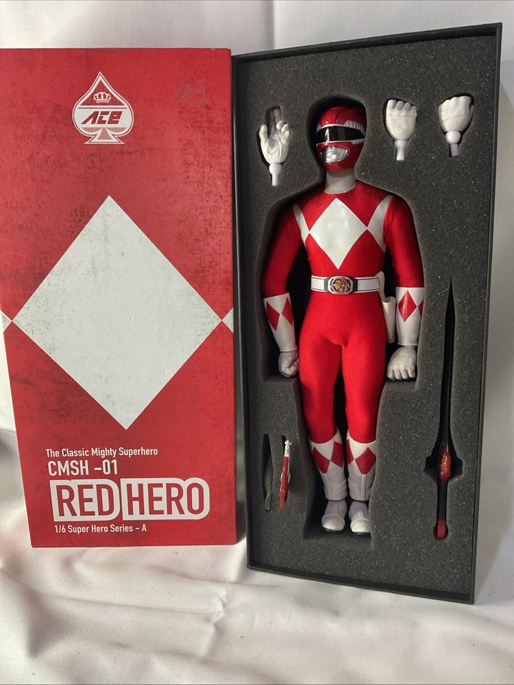 Ace Toyz 1/6 Red Hero CMSH 01 1/6 Scale Mighty Morphin Power Rangers Figure
