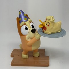 Disney Bluey Studio Collection Series 1 Duck Dessert Cake Bingo 5” Figurine NEW
