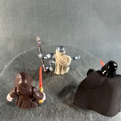 Star Wars Galactic Heroes Darth Vader Sidious Palpatine MagnaGuard Figure Lot