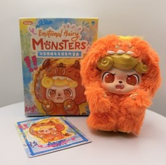 JOTOYS Q.kid Emotional Hairy Monsters Plush Blind box – Confirmed ANGER