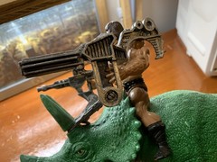 CUSTOM BIONATOPS Triceratops He-man MOTU Must See! ONE-OF-A-KIND! Jurassic Park