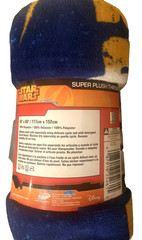 STAR WARS REBEL RULE SUPER PLUSH BLANKET THROW SOFT NWT LICENSED by NORTHWEST CO