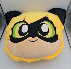 Miraculous Cat Noir Huggie Hideway Pillow Chibi Plush 16.5″ Zag Play Wyncor