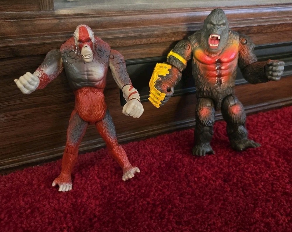 x2 Star King & Giant Kong Action Figures Godzilla The New Empire Movie Playmates