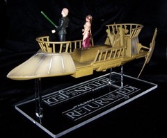 acrylic display stand for Star Wars Jabbas Tatooine Skiff POTF and vintage