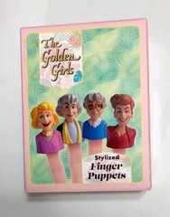 THE GOLDEN GIRLS STYLIZED FINGER PUPPETS 2” WITH MINI BOOK RP MINIS 2021 NEW