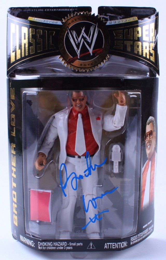 Signed WWE JAKKS Classic Superstars Series13 Brother Love JSA COA Bruce Prichard