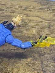 2009 Hasbro Marvel Universe Human Torch Action Figure Light Blue Black Belt #011