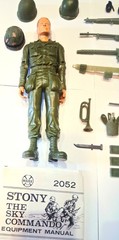 VTG Marx Stony Stonewall Smith 12″ 1/6 Army Action Figure w/Accessories & Manual