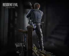 Custom 3D Printed Leon S. Kennedy Figure RE9 (25cm) Hand-Painted Resin Statue