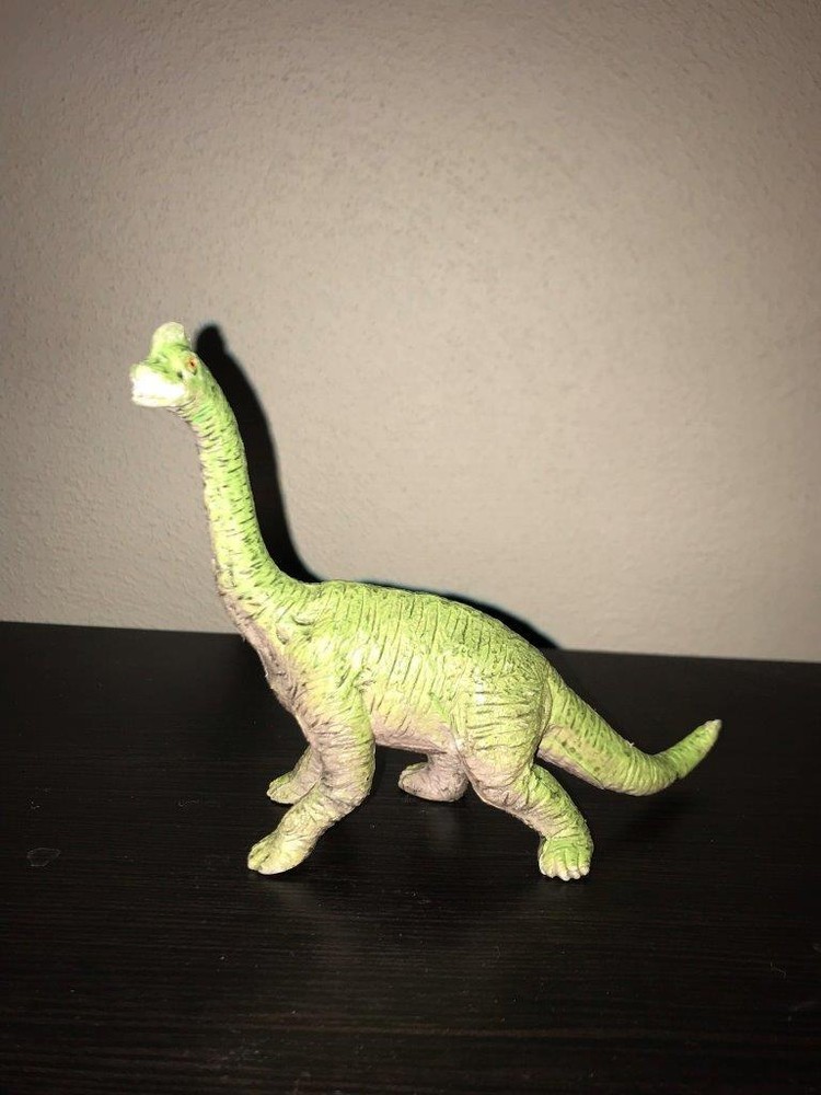 Plastic Brachiosaurus by U.K.R.D. (1992) Green PVC Plastic