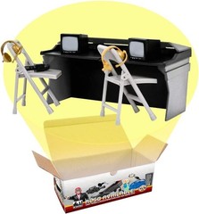 Complete Wrestling Commentator Table & Chairs Playset – No Assembly Required