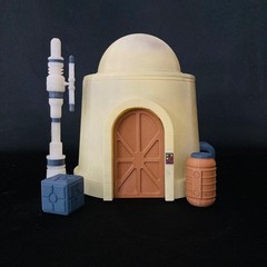 Tatooine Building Diorama #3 For 3.75 in (1:18) Figures (Painted)