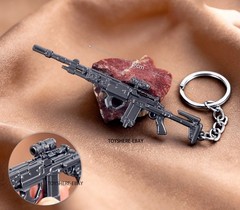 1/12 mini gun M14 Assault Rifle full metal keychain toy gift 9cm battlefield