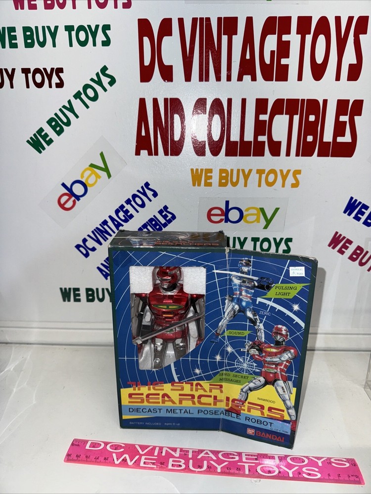 Bandai 1984 The Star Searchers Diecast Metal Poseable Robot ZERIC $ NEW 🔥
