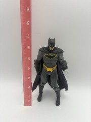 DC Batman Action Figure 7 in Plastic Gray/Black/Yellow Adjustable w/ Cape