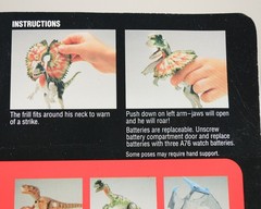 1993 Kenner Jurassic Park DILOPHOSAURUS electronic Dino Screams WORKS with box