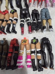 MATTEL WWE LOT OF PARTS, THIS ONE IS LOWER BODIES. LOT C