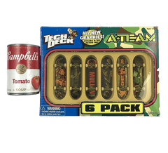 Tech Deck A-Team 6 Pack Mini Skateboards Boxed Incomplete Hardware Read Please