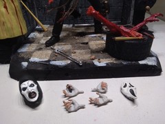 NECA CUSTOM DIORAMA Damien Leone’s Ultimate Art the Clown ” TERRIFIER ” RARE**