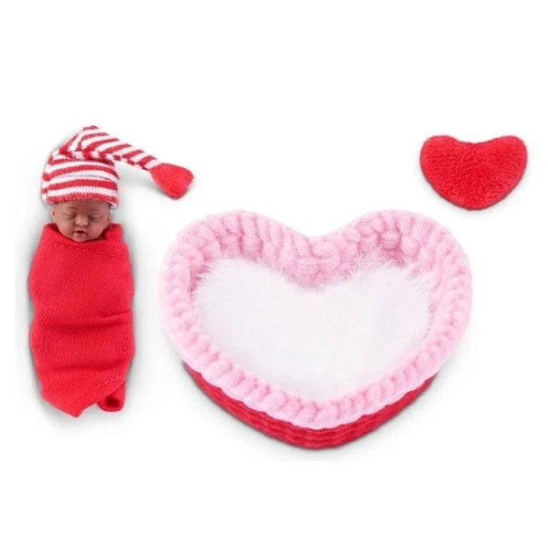 NEW Zuru 5 Surprise My Mini Baby Valentine’s Day HEART BASKET AFRICAN AMERICAN