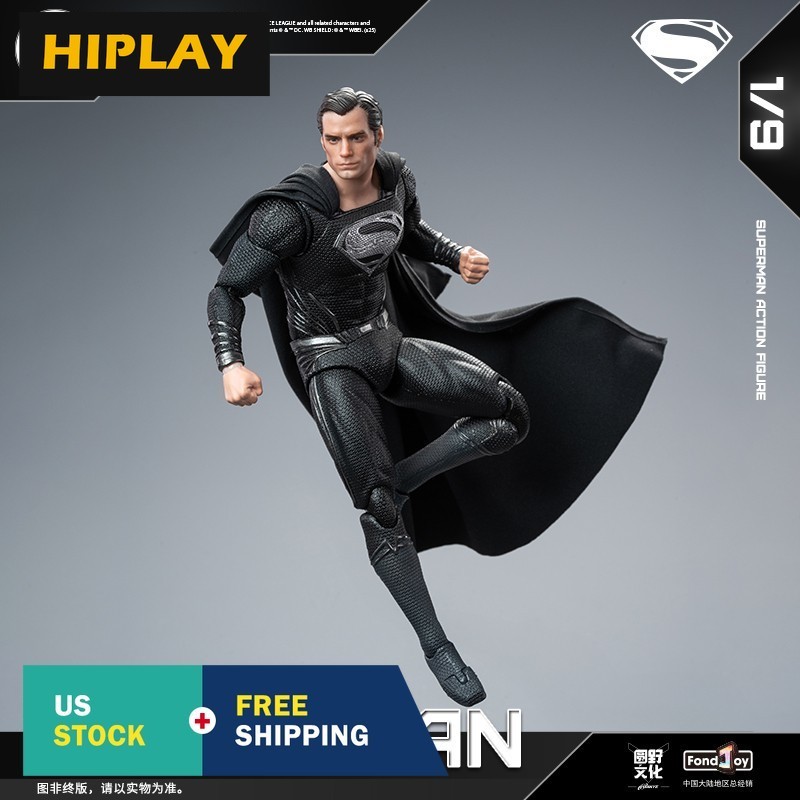 【US In-Stock】HIPLAY Fondjoy Black Superman 2.0 DC1026 Action Figure