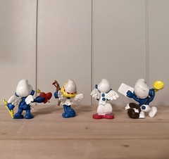 Valentine’s Day Cupid Smurfs Smurf & Smurfette Valentine Love Letter Heart Arrow