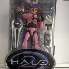 Joy Ride Studios Halo 2 Spartan Limited Edition Pink Action Figure w/ Weapons