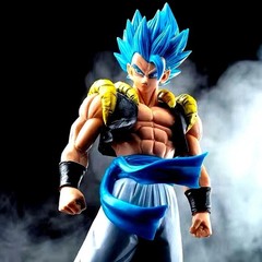 31cm Anime Dragon Ball Z Super Saiyan Blue Gogeta Pvc Statue Action Figure
