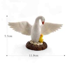 1pc Little Lamb Swan Rooster Chicken Sheep Animal Miniature Art Toy Figure Doll