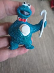 Tap Dancing COOKIE MONSTER Hat Cane Tara Toy PVC Muppets SESAME STREET