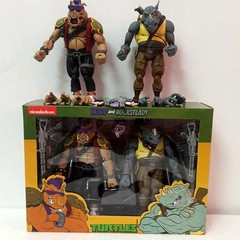 2PCS/Set Shredder Michelangelo Foot Solder Donatello Krang Figure